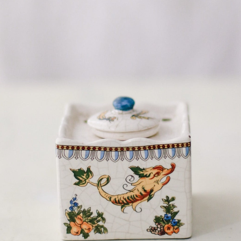 
                  
                    Antique Ceramic Inkwell - Miss Parfaite 
                  
                