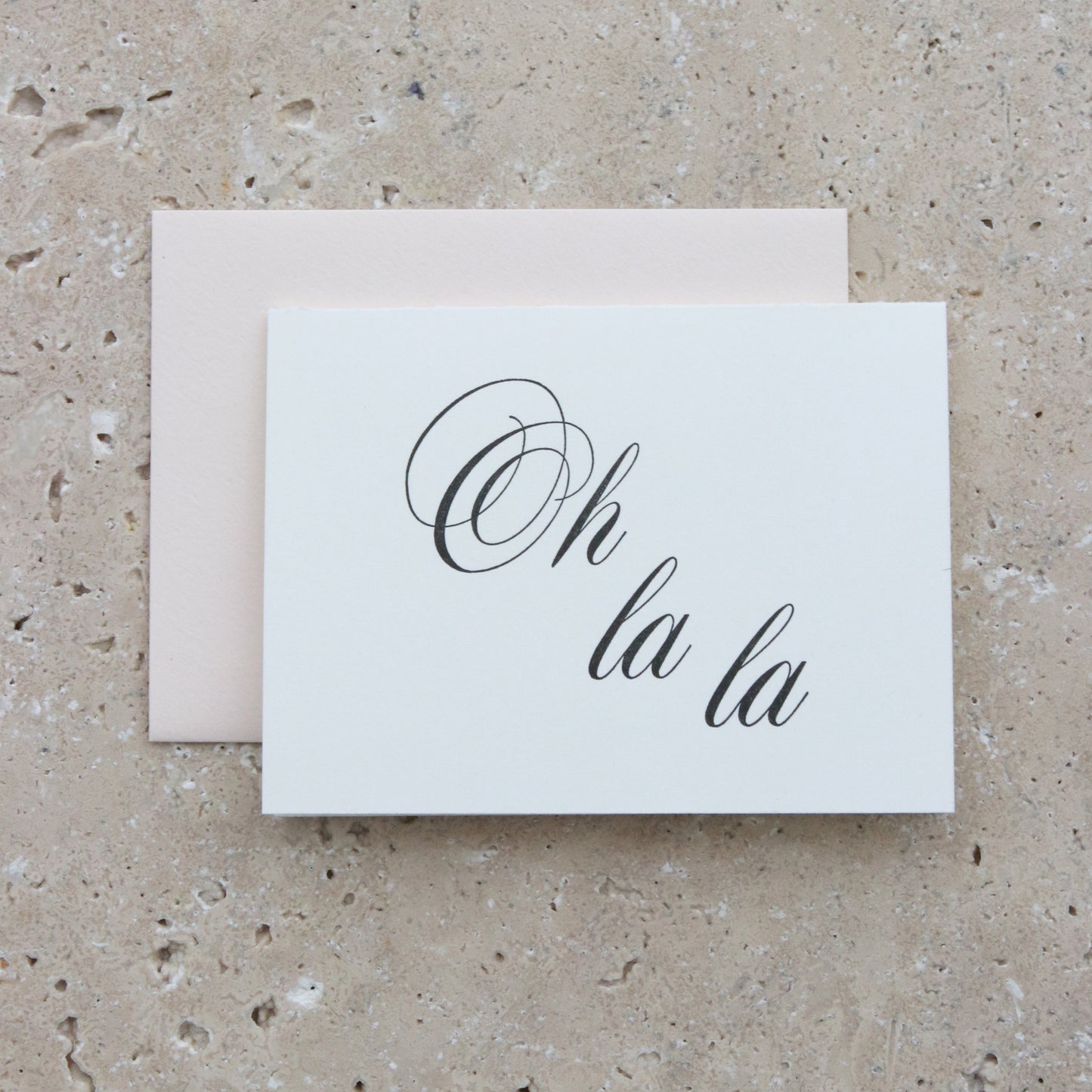 Letterpress Printed Ooh la la Card - Miss Parfaite 